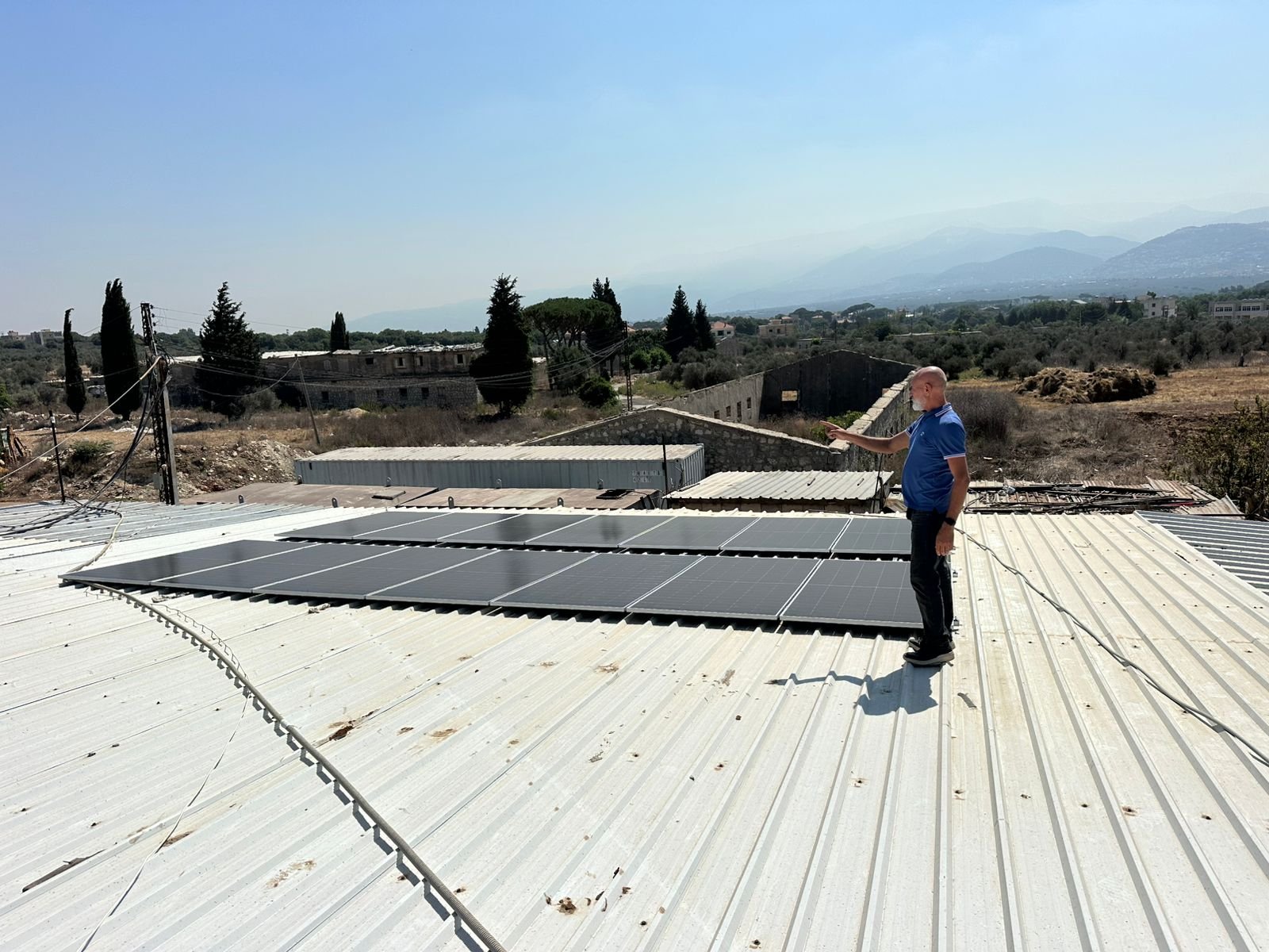 Solar system installed at the Beshmizzine sorting facility